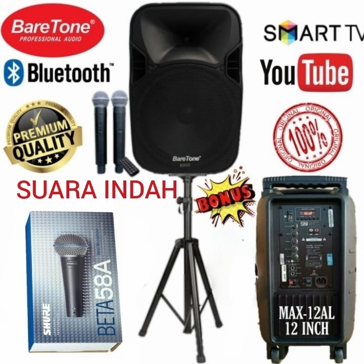 Speaker Portable Baretone Max Al Promo Trademall Id