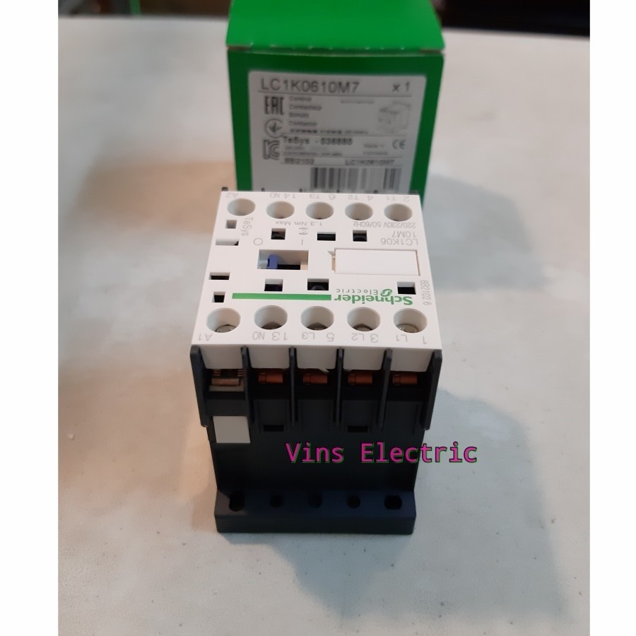 Contactor Schneider 3 Kutub LC1K0610M7 220V TeSys K Trademall Id