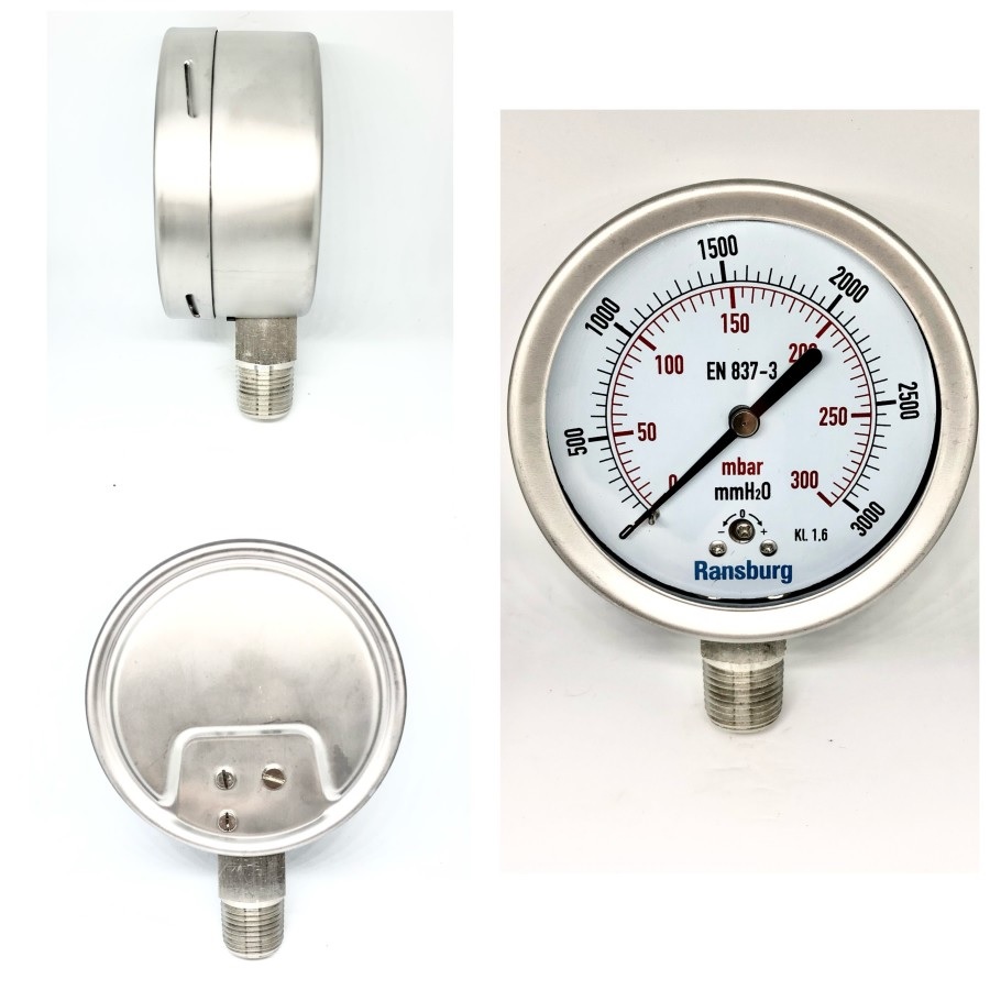 Pressure Gauge Ransburg Full Stainless Steel Inci Trademall Id