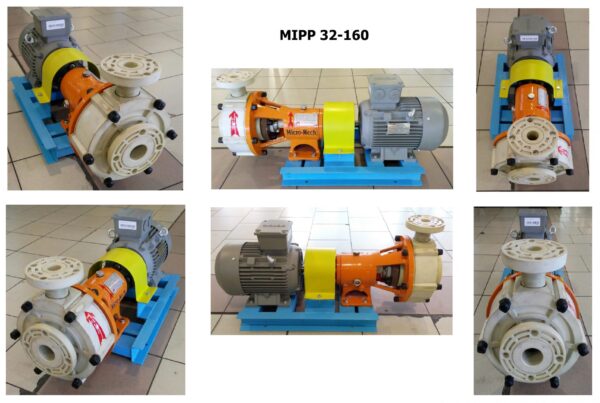 Centrifugal Pump Polypropylene MIPP 32-160 Pompa Sentrifugal - 2" x 1,25" - 2900 Rpm / 1450 Rpm - Gambar 2