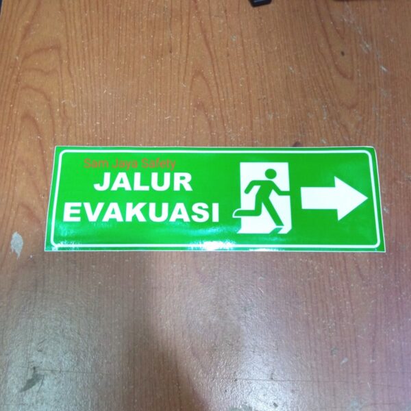 Stiker Jalur Evakuasi