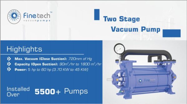 Pompa Vakum FTT-20 Two Stage Liquid Ring Vacuum Pump - 20 Hp 1450 Rpm - Gambar 4