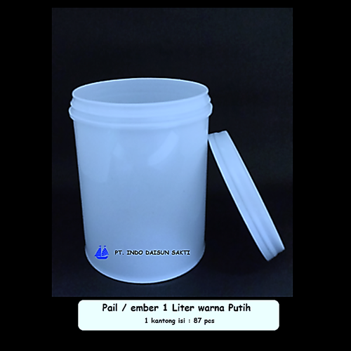 Pail / ember 1 Liter putih