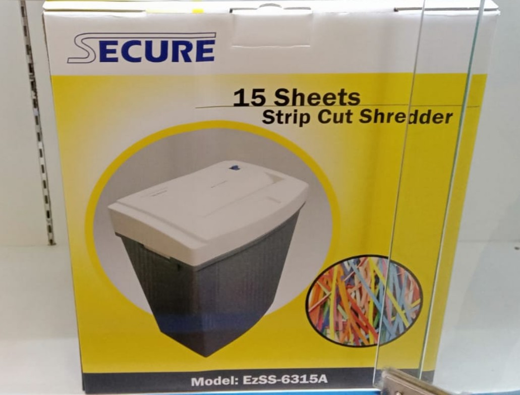 Paper Shredder SECURE Strip Cut 15A- Penghancur kertas