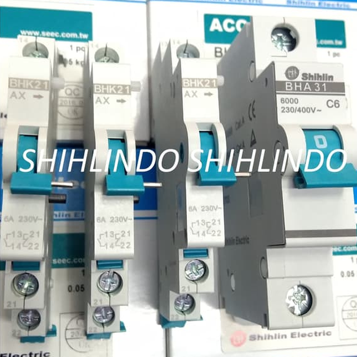 Aksesoris MCB Auxiliary Switch 1NO+1NC 230V/6A 440V/3A BHK-AX - Image 2