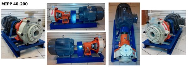 Centrifugal Pump Polypropylene MIPP 40-200 Pompa Sentrifugal - 2,5" x 1,5" - 2900 Rpm / 1450 Rpm - Gambar 2