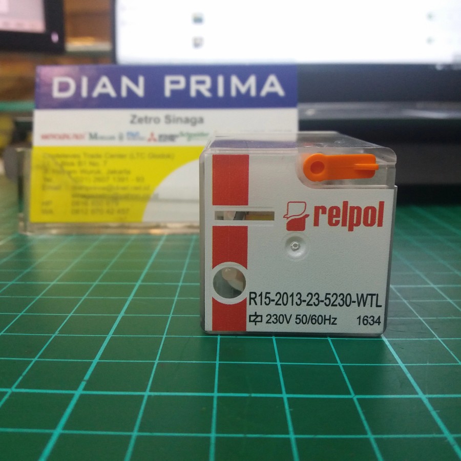 Relpol Relay R15-2013-23-5230-WTL 230V 3NO 3NC 11 pins 10A 250Vac
