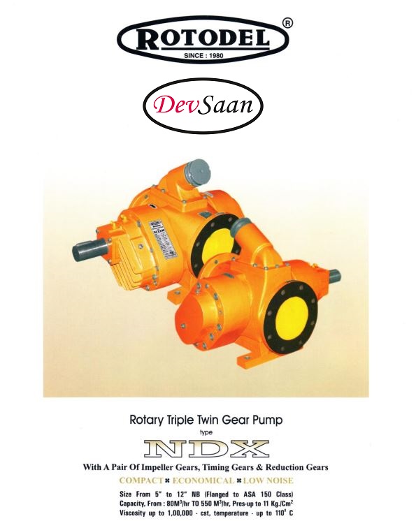 Gear Pump Rotari NDX Pompa Kapal Tanker 8" - Image 5