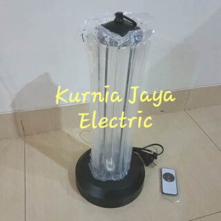 Lampu UVC Kuman 36w Sterilizer Bodi Hitam W/t Remote Timer Model TOWER
