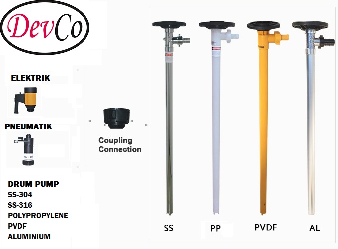 Drum Pump Aluminium DDP 800 HDAL Pompa Drum - 25mm - Image 4