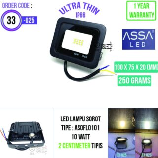 Lampu sorot LED IP66 Ultra Thin 10 Watt