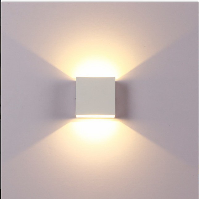 Lampu Dinding outdoor 2 arah adjustable cahaya Minimalis - Putih