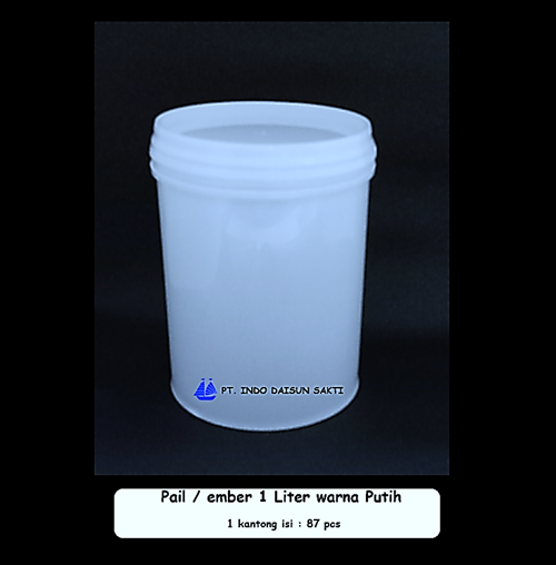 Pail / ember 1 Liter putih - Image 2