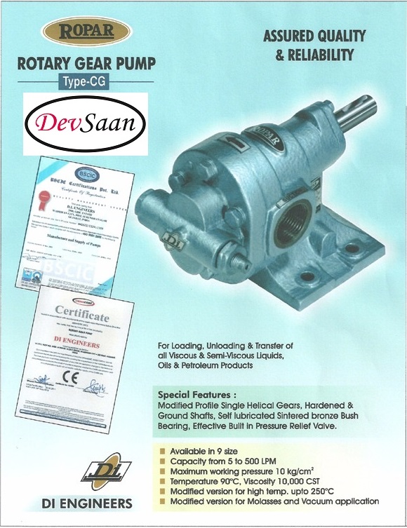 Gear Pump Helikal CG 100 Pompa Roda Gigi Helikal 1" GP - Image 5