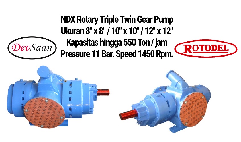 Gear Pump Rotari NDX Pompa Kapal Tanker 8" - Image 13