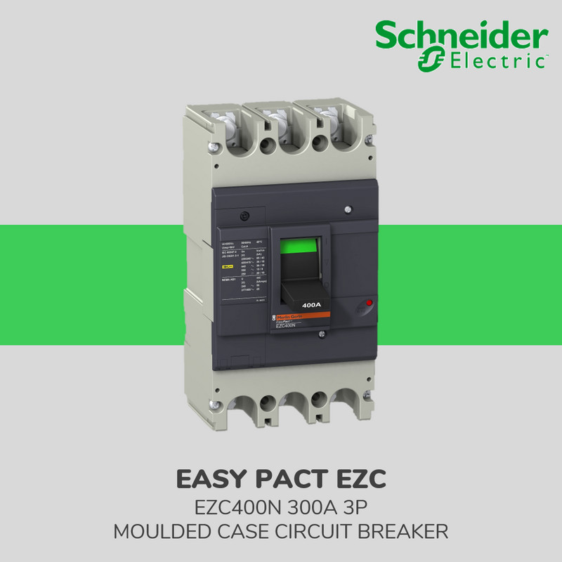 Schneider Electric EasyPact EZC MCCB EZC400N 300A 3P EZC400N3300