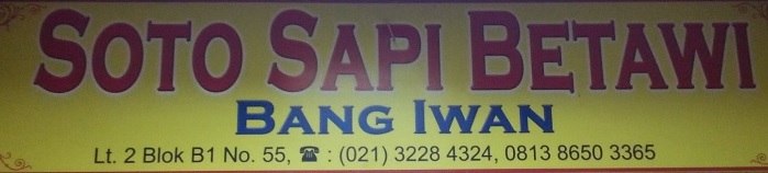 Soto Betawi Bang Iwan