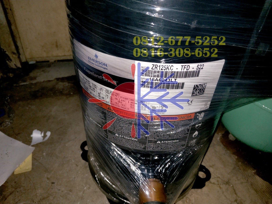 Kompresor AC Emerson Copeland Scroll ZR125KC-TFD-522