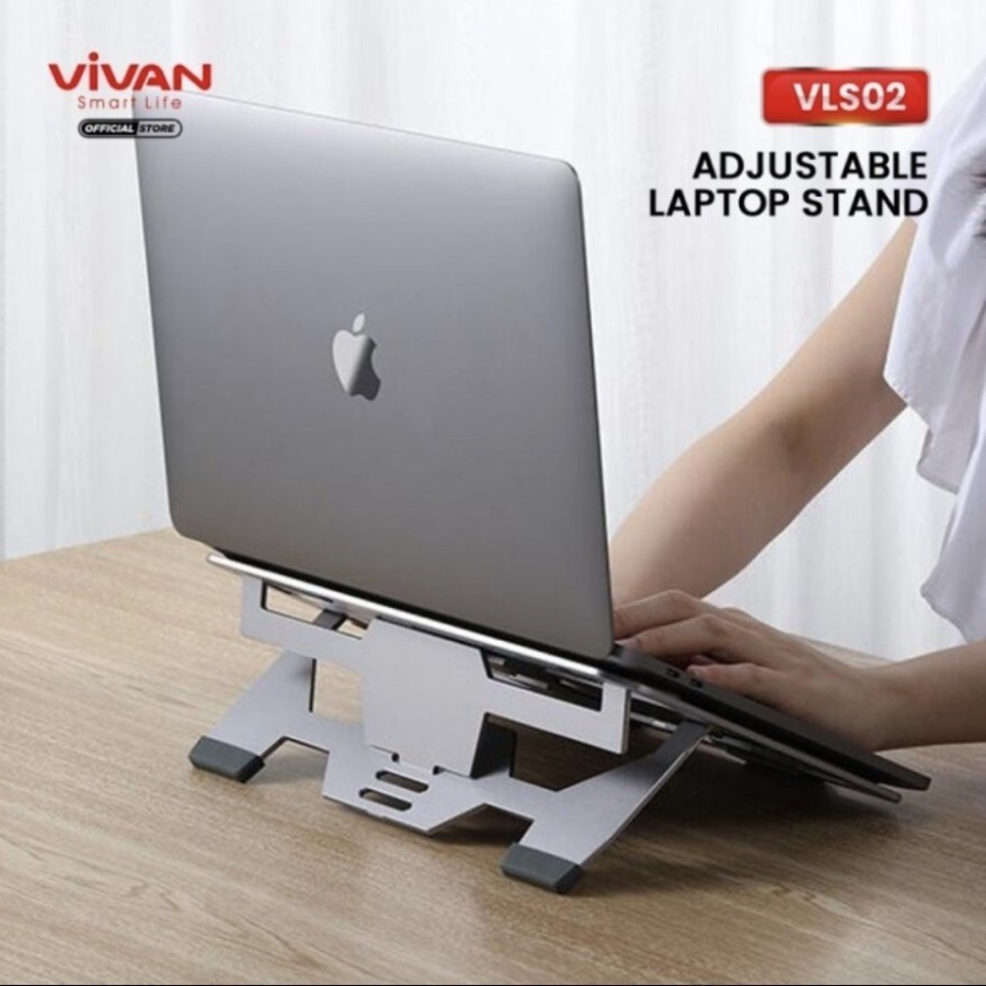 Laptop Stand Holder Aluminium Adjustable Portable Vivan VLS02