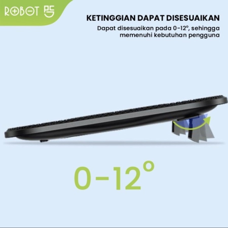 Stand Kipas Pendingin Laptop Robot Cooling RT-LCS01 Dual Fan Ultra - Image 4