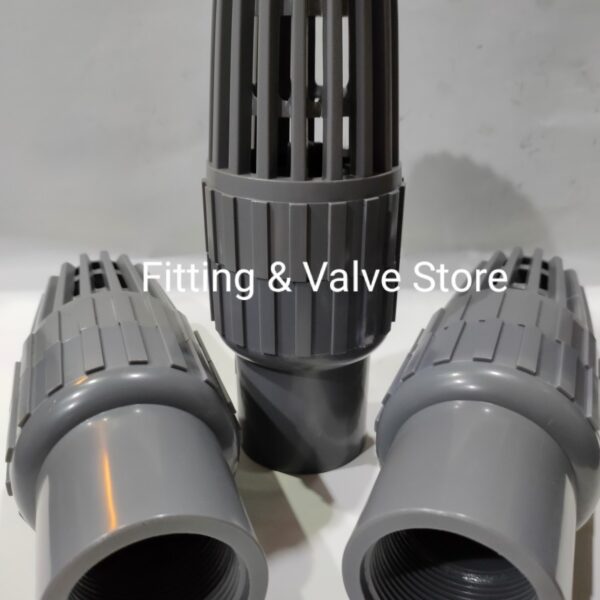 Foot Valve Drat PVC 1-1/2 Inchi