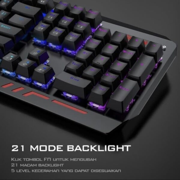 Gamen Keyboard Titan Wired USB Mechanical Blue Switch Keyboard Gaming - Gambar 4