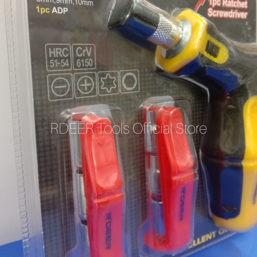 Obeng set Ratchet screwdriver shock - Image 3