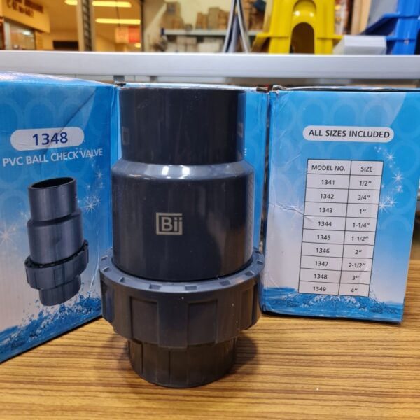 single ball check pvc 4″ inch / ball check valve single water mur ...