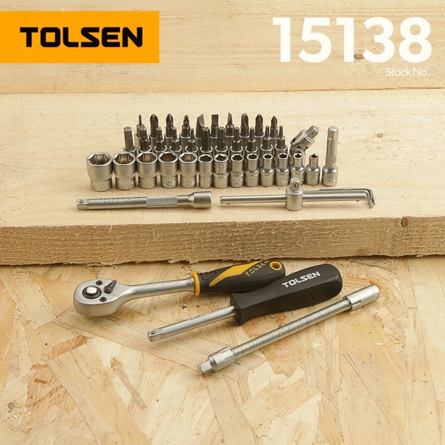 Mata Socket 46 Pcs Socket Ratchet Set Tool Box TOLSEN - Image 3
