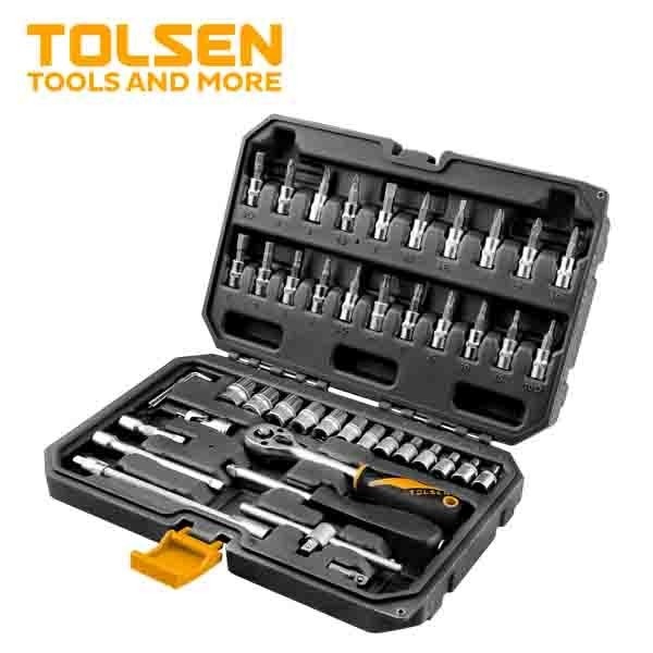 Mata Socket 46 Pcs Socket Ratchet Set Tool Box TOLSEN
