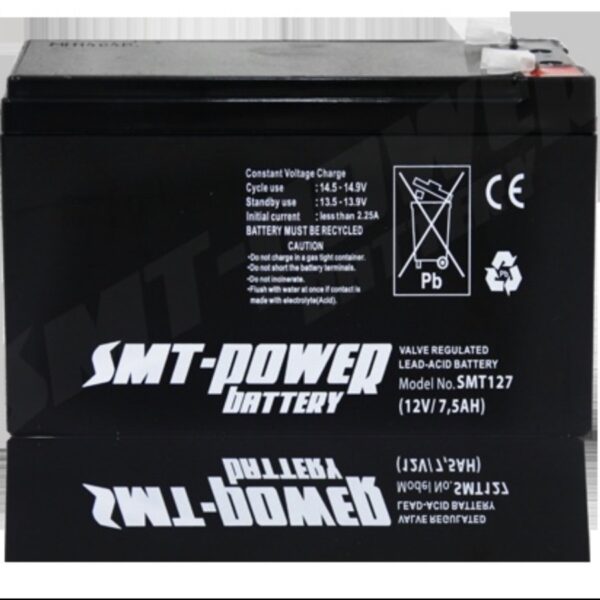 Battery Aki Accu UPS SMT 12V 7,5Ah - Gambar 2