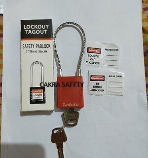 SAFETY PADLOCK CABLE SHACKLE LOTOTO