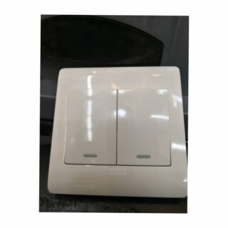 Saklar Casa F16 Nero 2 gang 1 Way