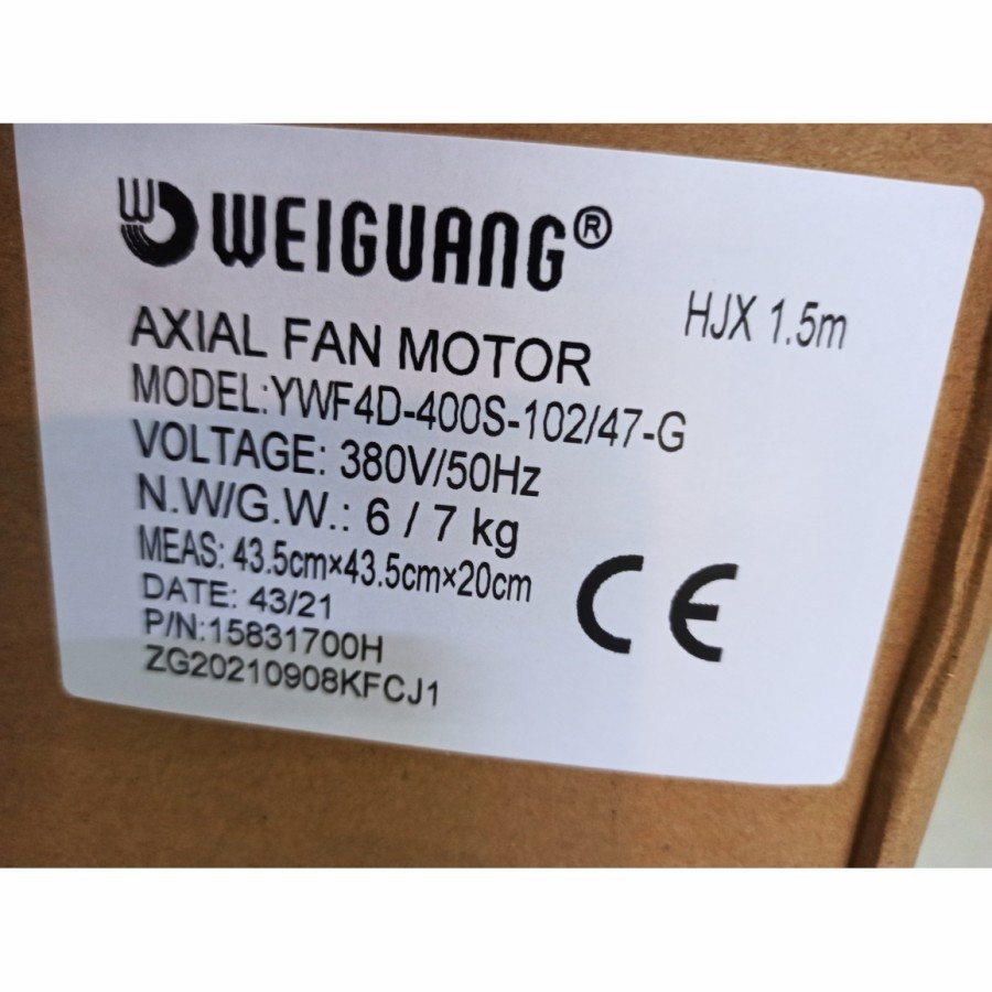 Axial Fan Weiguang YWF4D-400S 16" - Image 2