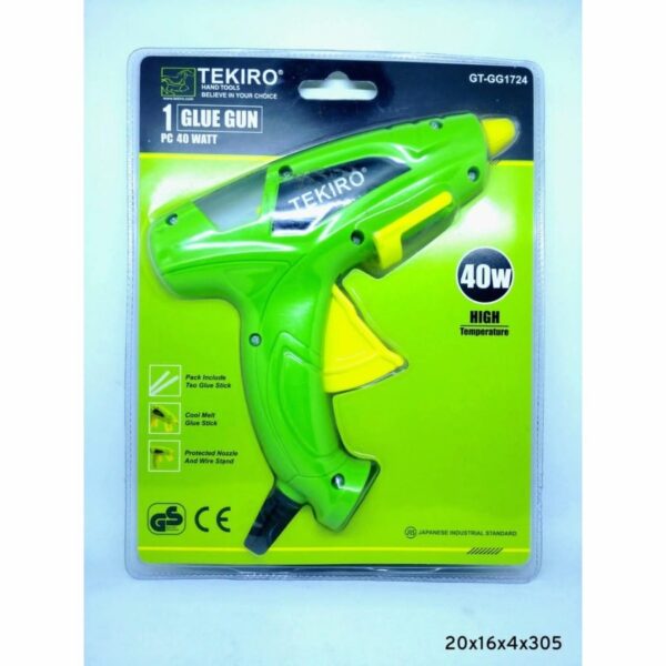 Hot Melt Glue Gun 40 Watt TEKIRO BESAR Tembakan Lem Tembak Lilin Baka