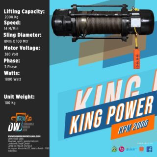 Electric hoist Kpm 1000-2000