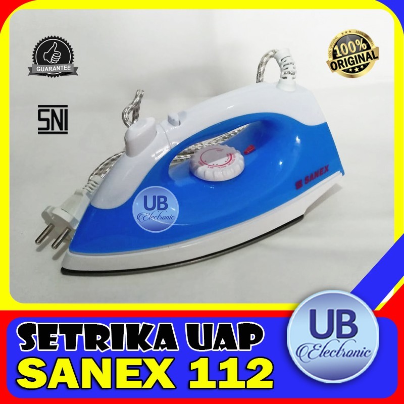 SETRIKA SANEX 112 DENGAN SPRAY STEAM Cocok Utk Laundry - GARANSI RESMI