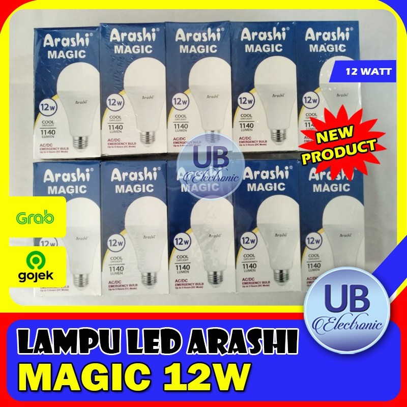 Lampu Bohlam Emergency LED ARASHI MAGIC 12W
