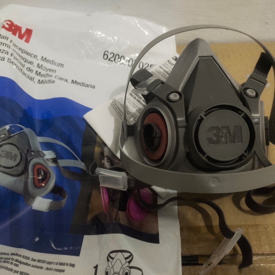 3M masker 6200 half facepiece reusable respirator original