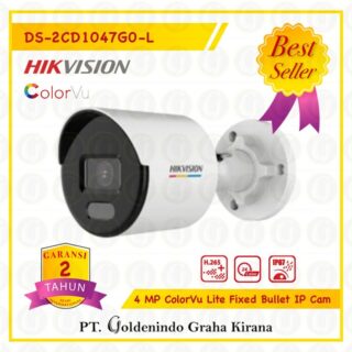 DS-2CD1047G0-L - HIKVISION IP CAMERA 4MP COLORVU
