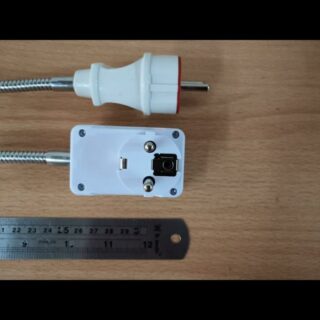 Flexible 30cm fitting colok base E27 dengan switch on off