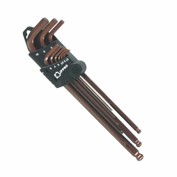 LIPPRO KUNCI L SET 9 PCS LONG BALL POINT HEX KEY 168