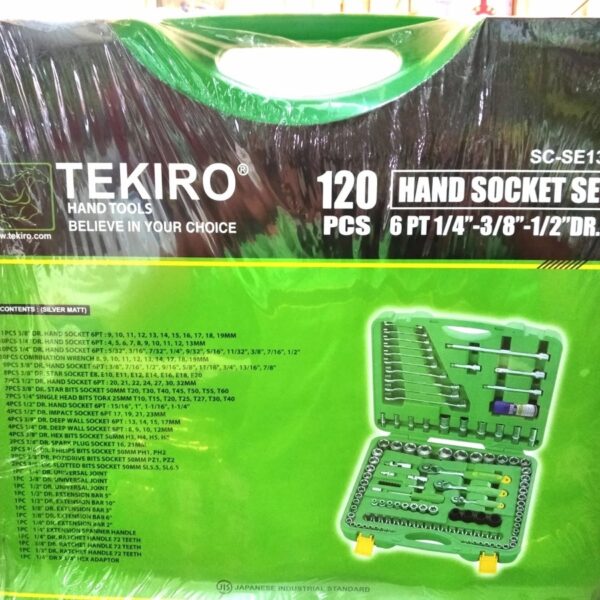 tekiro tools set 120pcs /hand soket set 120pcs