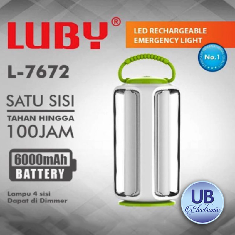 LAMPU EMERGENCY LUBY 7672 LAMPU DARURAT LUBY 7672