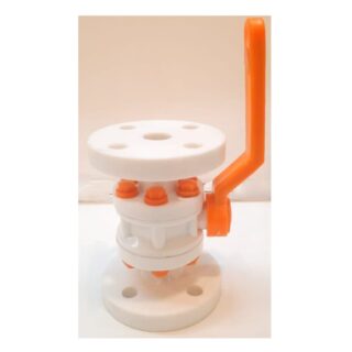 Ball Valve Polypropylene 1" x 1" Flange JIS 10K - 25 mm