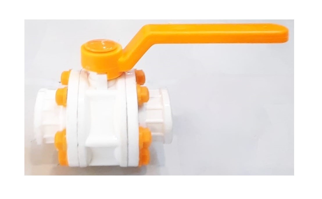 Ball Valve Polypropylene 1,5" x 1,5" BSPT Thread - 40 mm Drat BSPT - Image 2