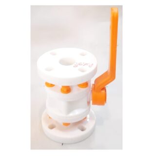 Ball Valve PVDF 1,5" x 1,5" Flange Universal Standard - 40 mm