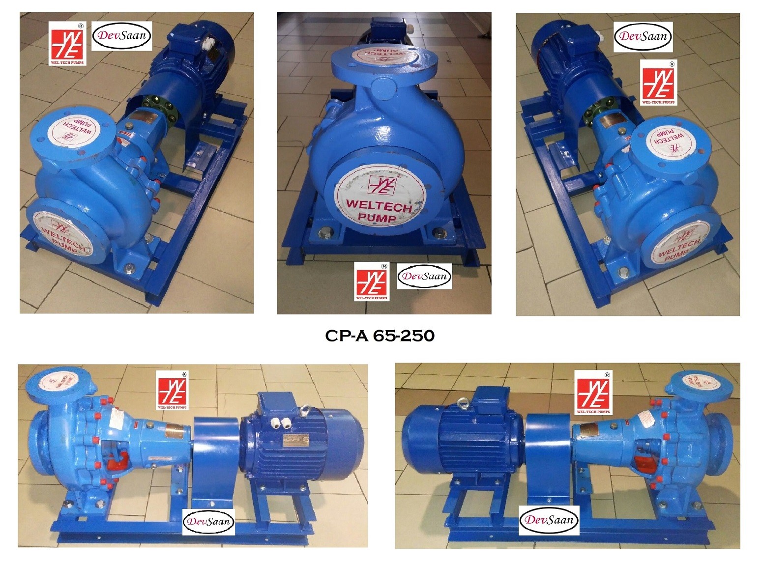 Centrifugal Pump Semi-Open Impeller CP-A 65-250 Pompa Sentrifugal - 4" x 2,5" - 1450 Rpm / 2960 Rpm - Image 3