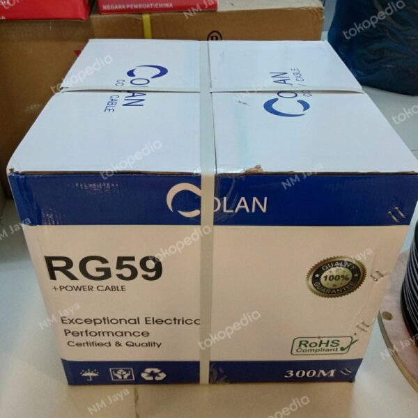 Kabel Rg59 Power 300meter CCTV Colan Indoor Outdoor