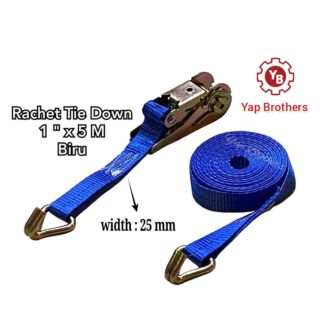 Rachet tie down 1"x5m - Biru